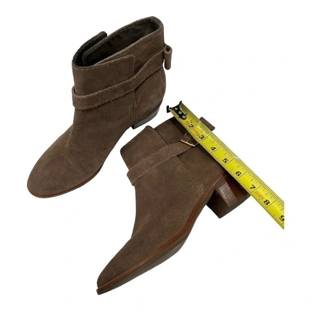 kate spade new york Ankle Booties - Taley Bow Brown Suede size 7.5 M
